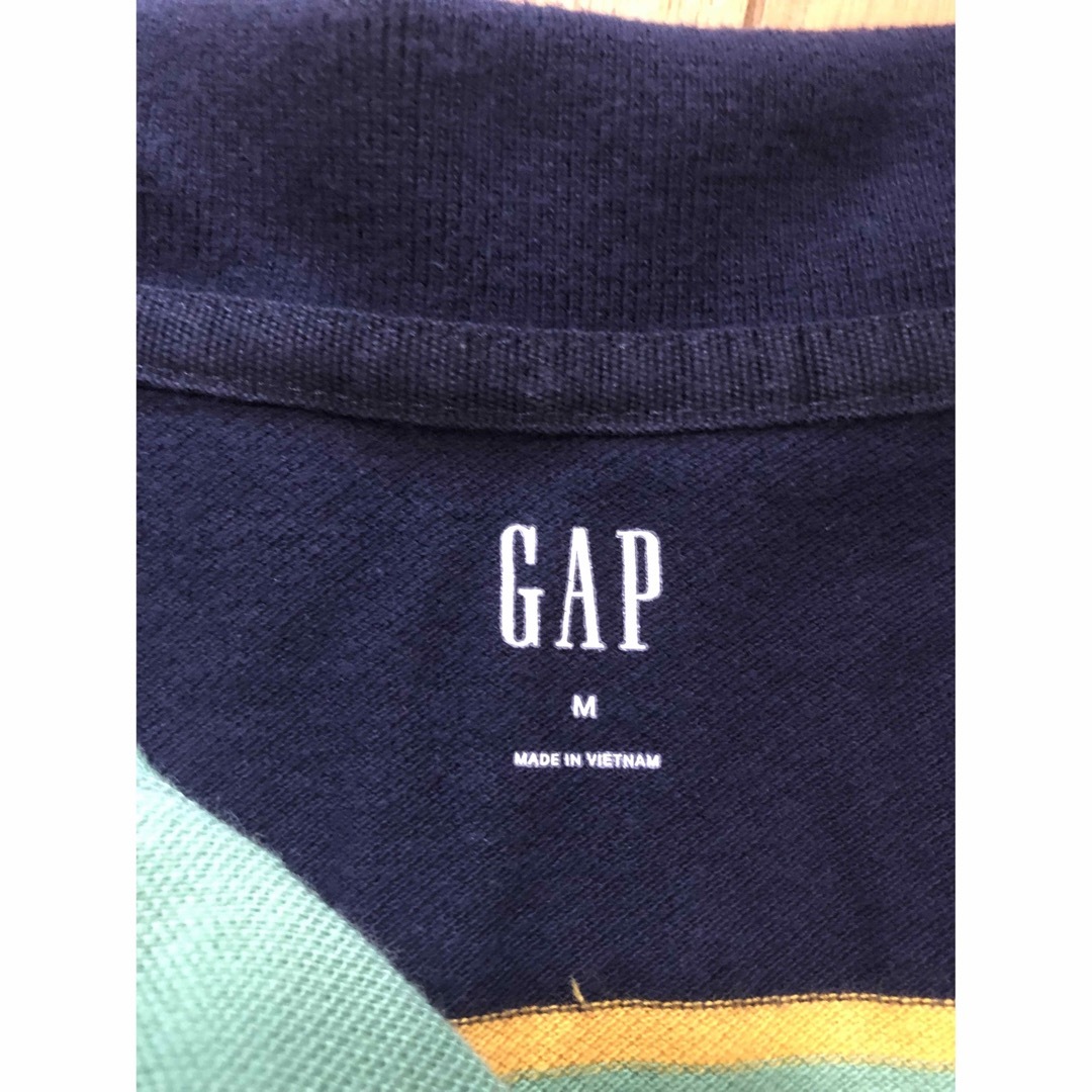 GAP(ギャップ)のGAP/ボーダーポロシャツ/半袖/古着 メンズのトップス(ポロシャツ)の商品写真