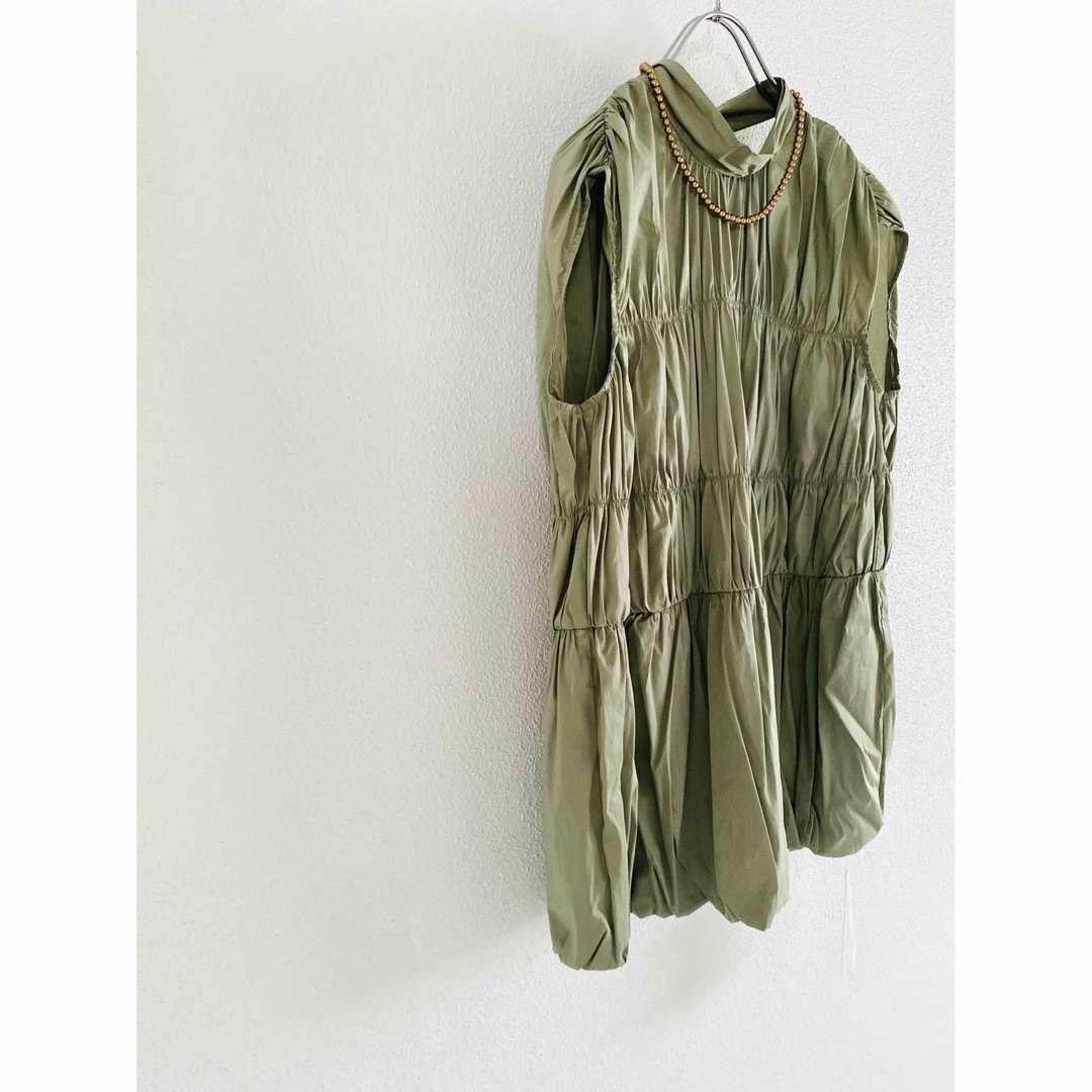 Mila Owen - 新品 Mila Owen バックリボン シャーリング バルーン