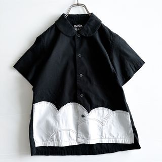 コムデギャルソン(COMME des GARCONS)のブラックコムデギャルソン / デザイン半袖シャツ(シャツ/ブラウス(半袖/袖なし))