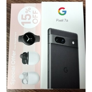 グーグルピクセル(Google Pixel)の新品 Google Pixel 7a Charcoal 128GB ブラック(スマートフォン本体)