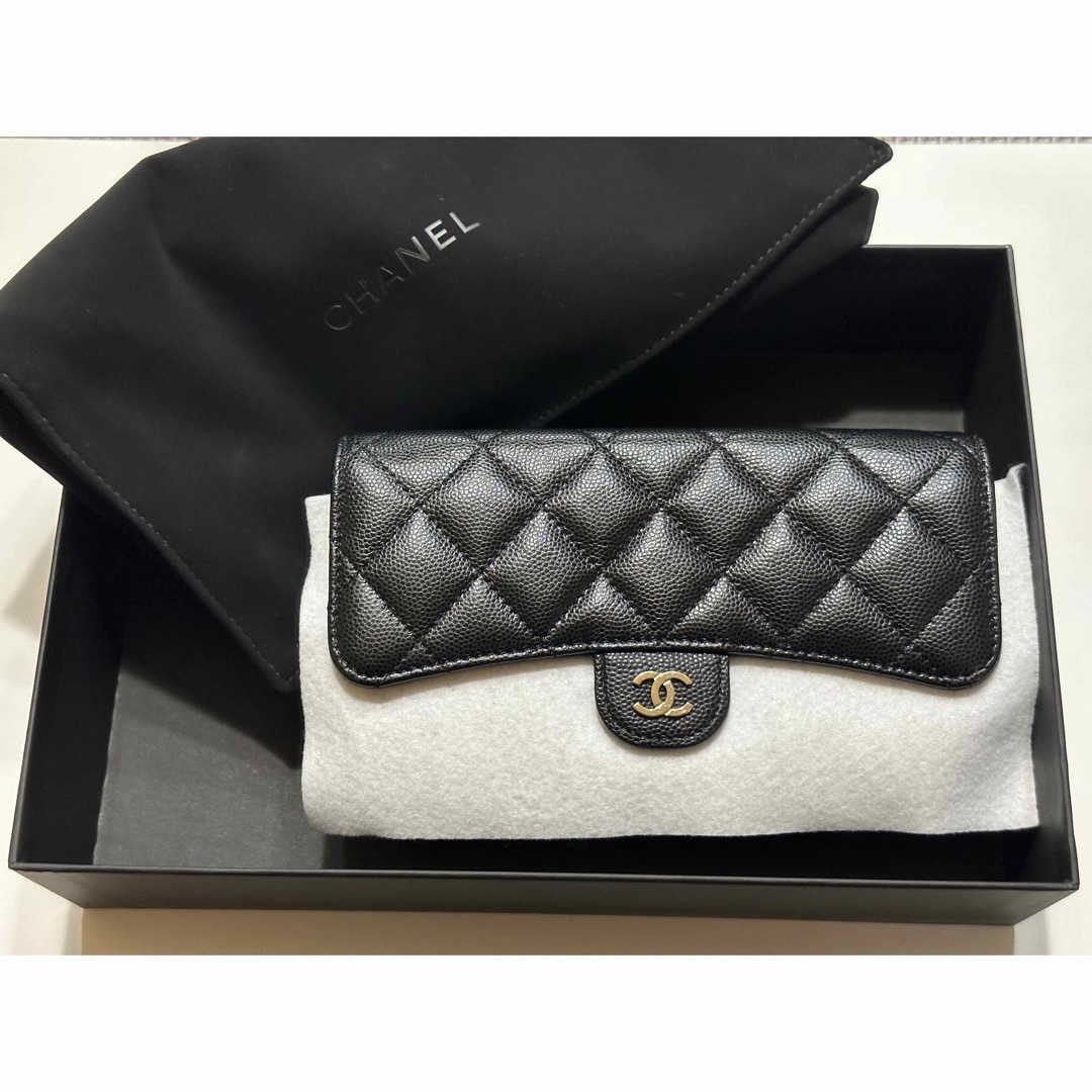 ★美品★CHANEL マトラッセ　フラップフォンケース チェーンウォレット