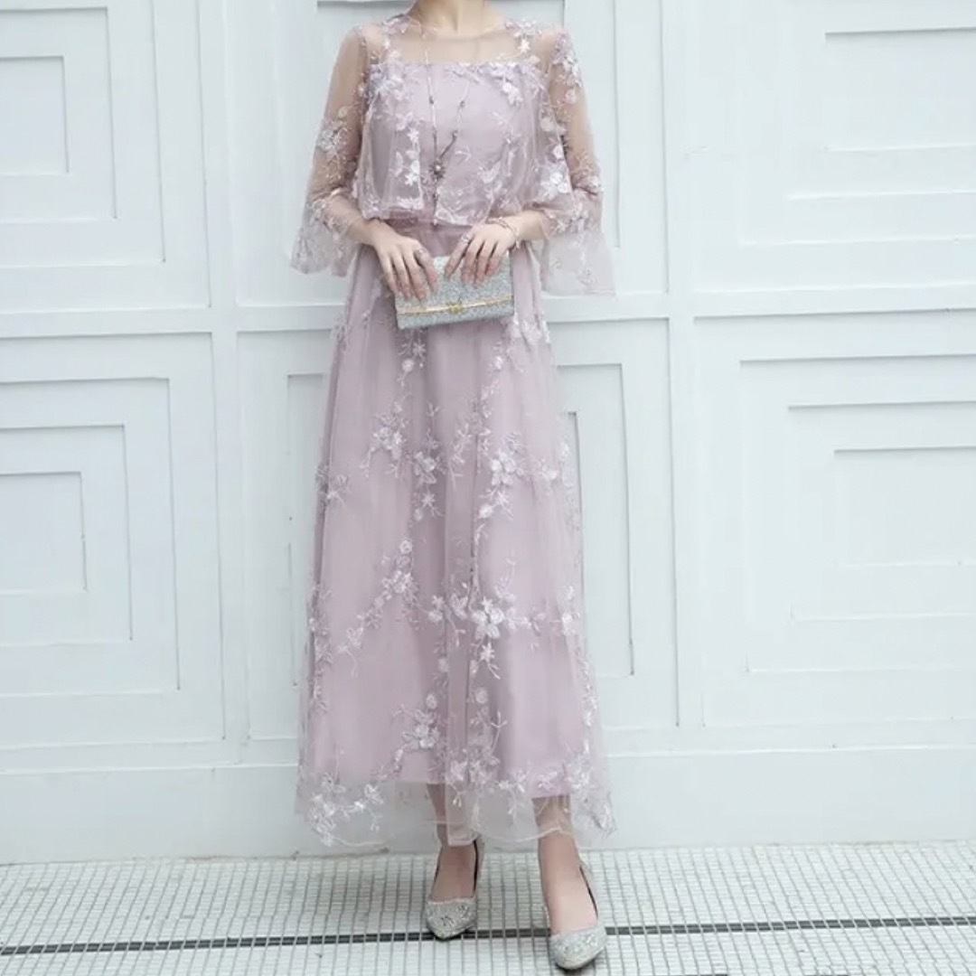 【Rey.様専用】オケージョン　お呼ばれワンピース レディースのフォーマル/ドレス(ロングドレス)の商品写真