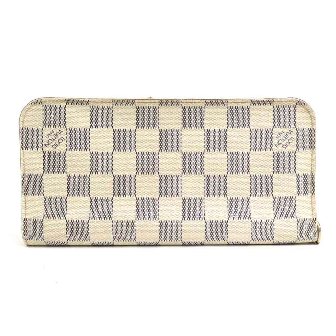 ルイヴィトン  ダミエ アズール LV 長財布 ダミエ キャンバス 二つ折り財布