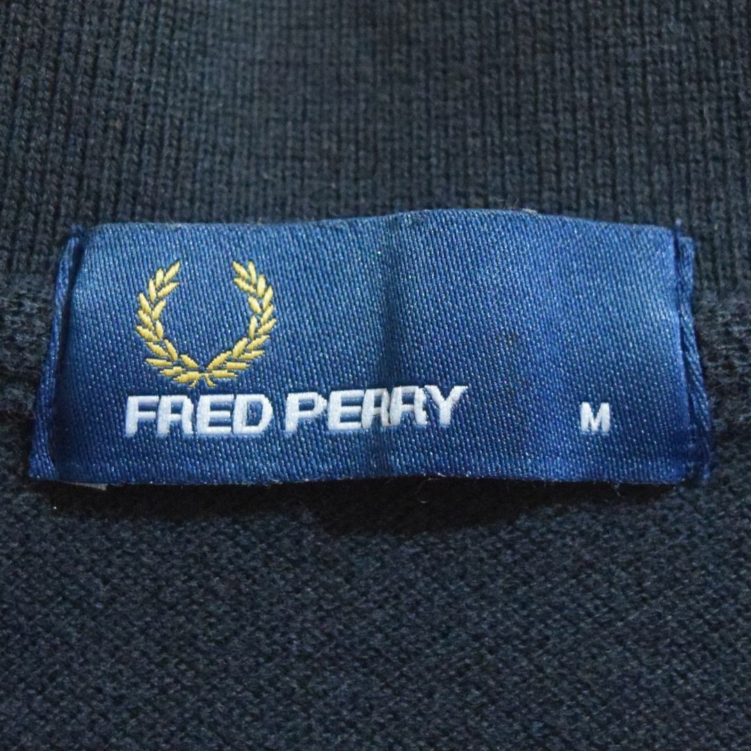 FRED PERRY - 《フレッドペリー》日本製 刺繍ロゴ ブラック Mサイズ 