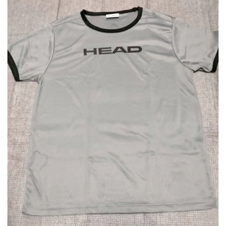 ヘッド(HEAD)のhead ヘッド シルバー 銀色 灰色 グレー 黒 スポーツウェア Ｔシャツ(Tシャツ/カットソー(半袖/袖なし))