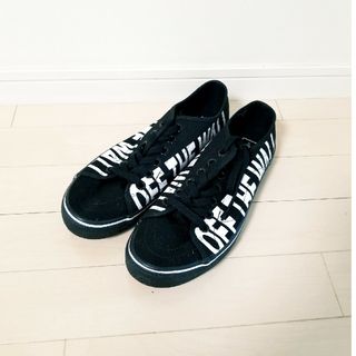 ヴァンズ(VANS)の新品 VANS スニーカー 黒×白ロゴ 27㎝(スニーカー)