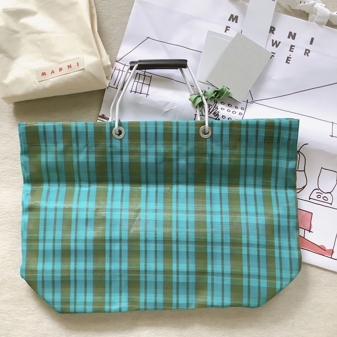 メーカー再生品】 マルニ ストライプバック レーズン ストライプバッグ