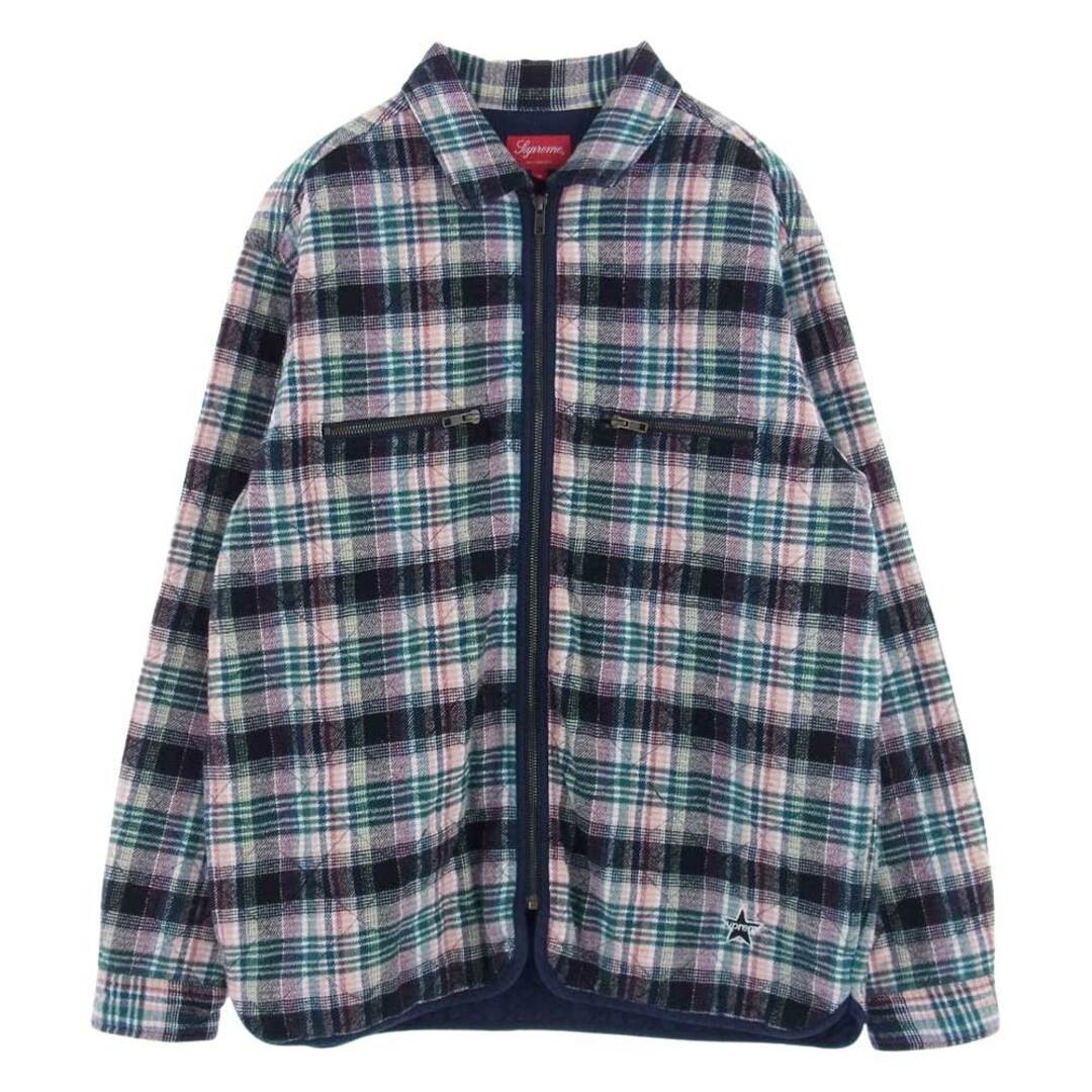 Supreme シュプリーム ブルゾン 19AW Quilted Plaid Zip Up Shirt