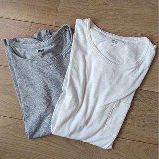 ユニクロ(UNIQLO)のユニクロ メンズ ウォッシュスラブ クルーネックＴ（半袖）2枚セット(Tシャツ/カットソー(半袖/袖なし))