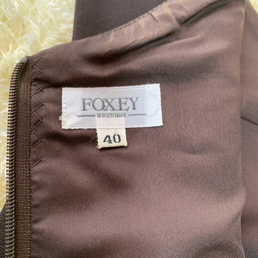 FOXEY BOUTIQUE ノースリーブウールワンピース　サイズM 2