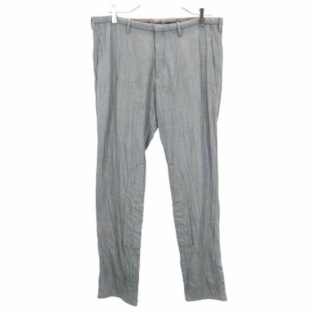 ニールバレット イタリア製 ウール100% ロング パンツ 50 グレー NEIL