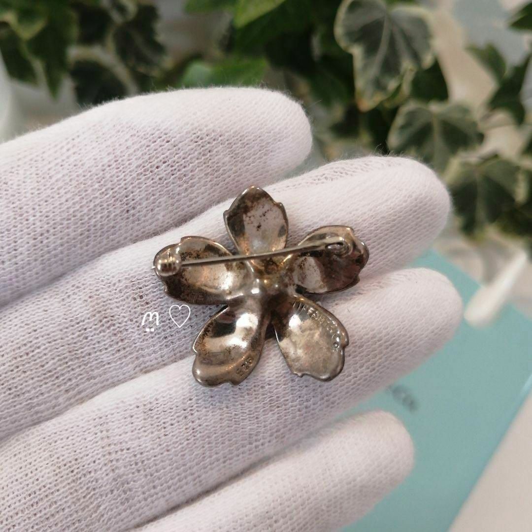 ティファニー サクラ フラワーブローチ シルバー 桜 さくら 花 コサージュ