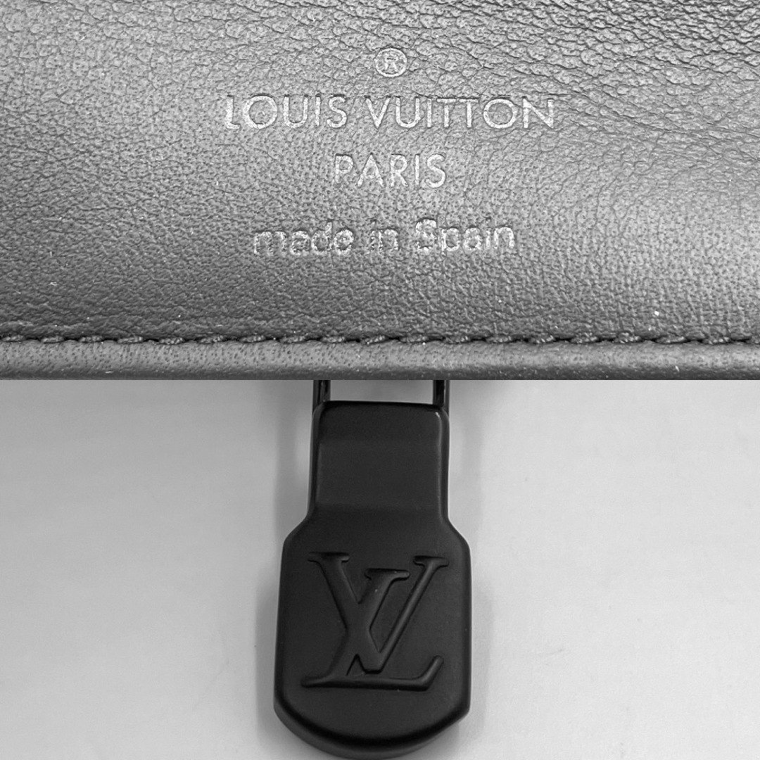 LOUIS VUITTON ルイヴィトン 長財布 モノグラムシャドウ ジッピーウォレット・ヴェルティカル ラウンドファスナー ブラック 黒 M62902    ノワール シルバー金具 メンズ【品】