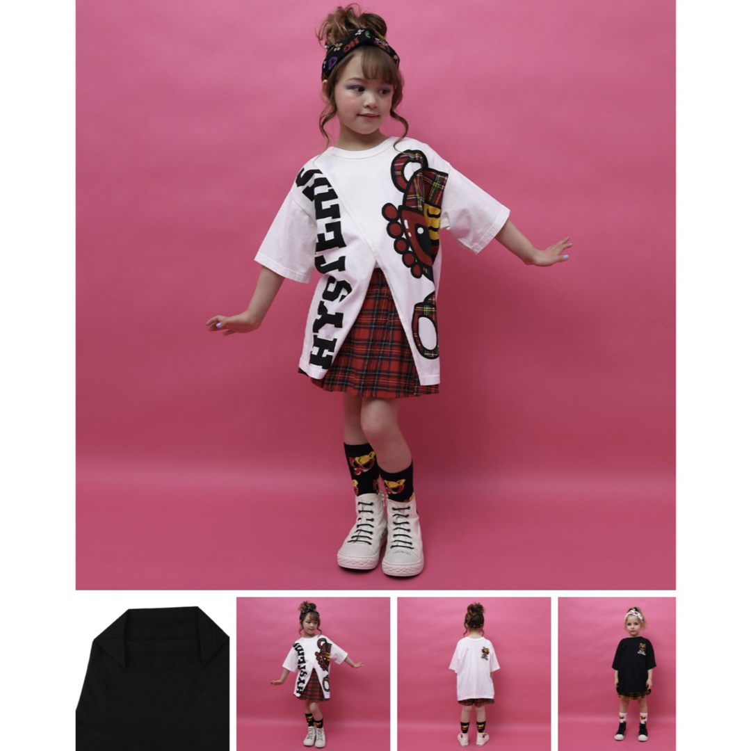 HYSTERIC MINI(ヒステリックミニ)のTEDDY MINIリバーシブルＴシャツ105 キッズ/ベビー/マタニティのキッズ服女の子用(90cm~)(Tシャツ/カットソー)の商品写真