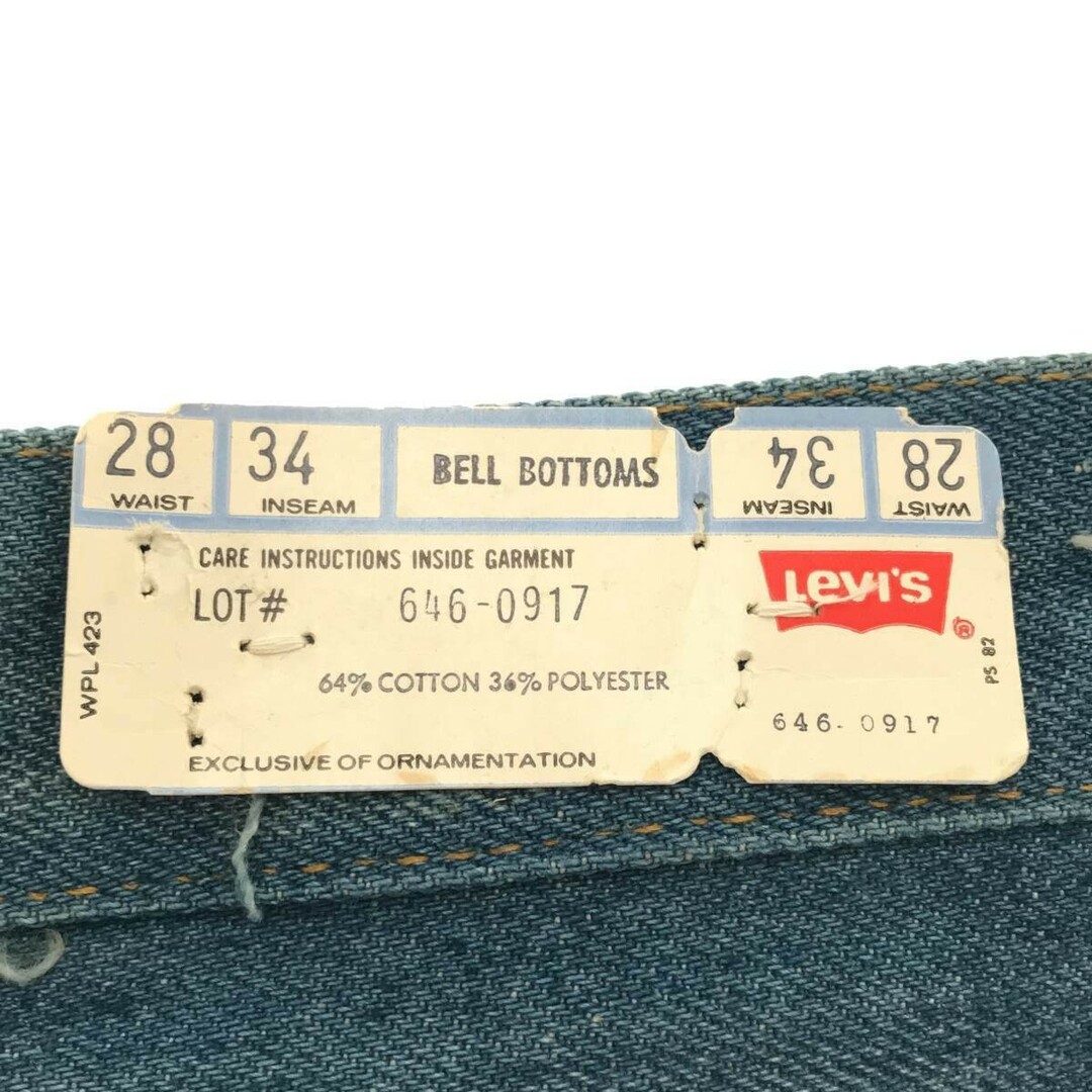 Levi's(リーバイス)のLevi’s 70's 646-0917 フレアデニムパンツ デッドストック メンズのパンツ(デニム/ジーンズ)の商品写真