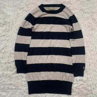 BALMAIN バルマン ニットセーター 刺繍 ボーダートップス-