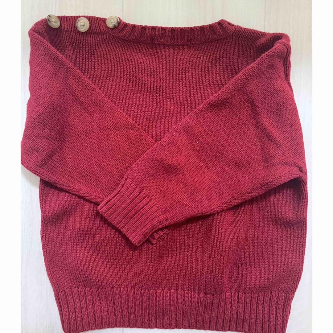 Ralph Lauren(ラルフローレン)のラルフローレン　セーター　80 赤 キッズ/ベビー/マタニティのベビー服(~85cm)(ニット/セーター)の商品写真