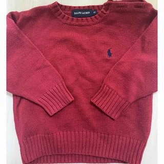 ラルフローレン(Ralph Lauren)のラルフローレン　セーター　80 赤(ニット/セーター)