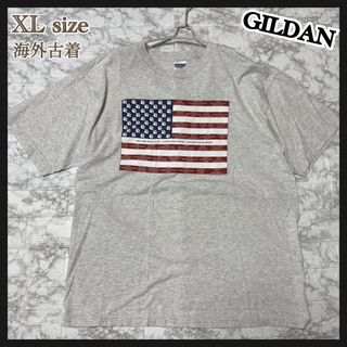 ⑦ XL グレー 古着 Tシャツ 半袖 アメリカ 海外  メンズ レディース(Tシャツ/カットソー(半袖/袖なし))