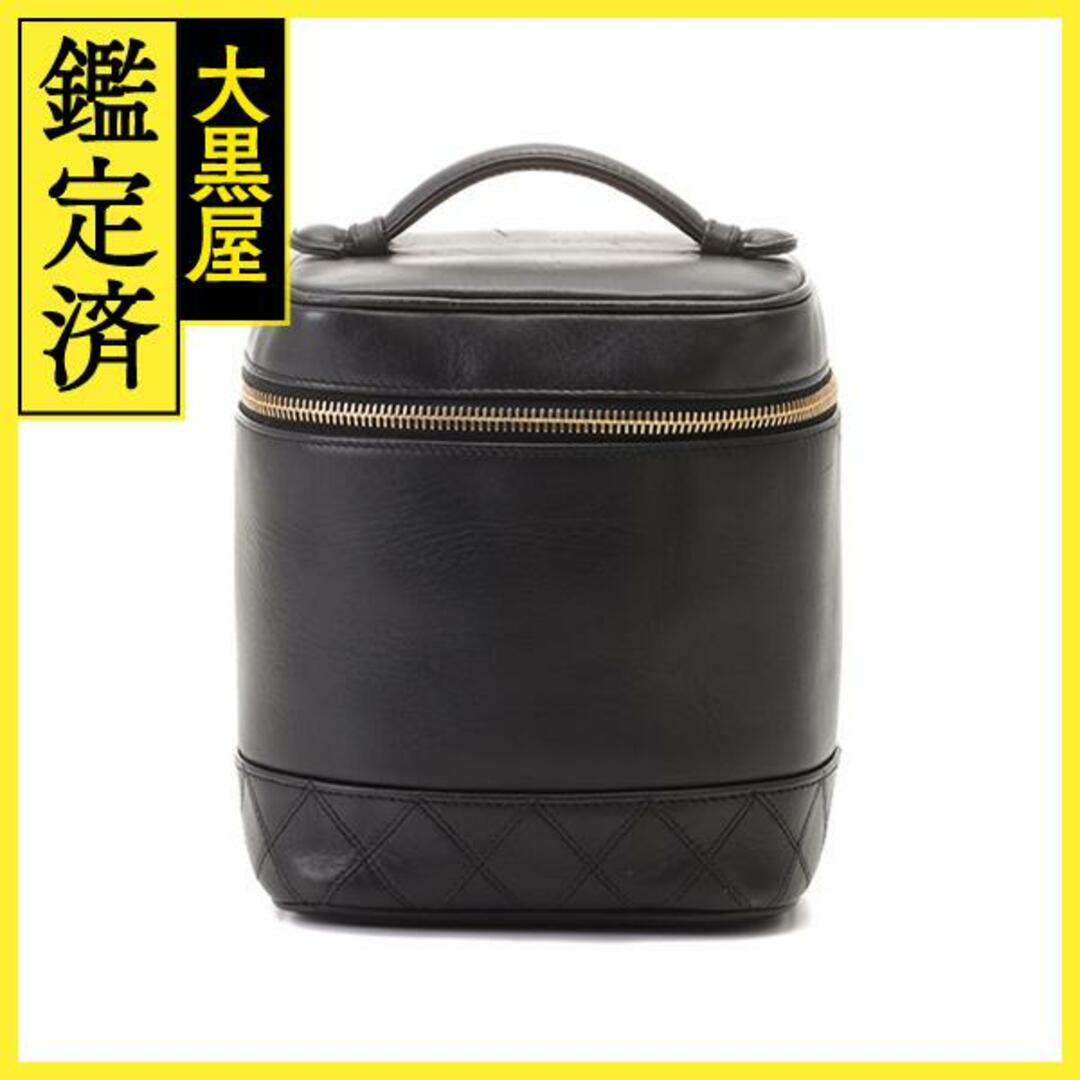 CHANEL - CHANEL　ビコローレ　縦型バニティ　ブラック　ラムスキン【472】HG