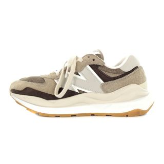 ニューバランス(New Balance)のニューバランス スニーカー ローカット スエード 25cm ベージュ 白 (スニーカー)