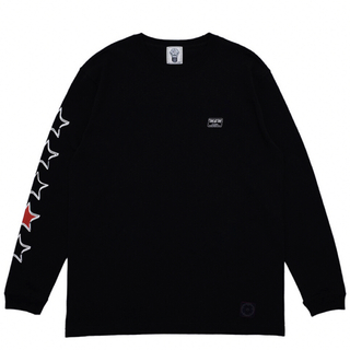 エムアンドエム(M&M)のM&M - PRINT L/S T 21-MT-032 BLK Lsize 新品(Tシャツ/カットソー(七分/長袖))