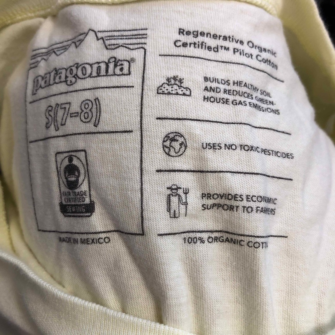 patagonia(パタゴニア)の即決 patagonia パタゴニア Tシャツ S(7-8) キッズ/ベビー/マタニティのキッズ服女の子用(90cm~)(Tシャツ/カットソー)の商品写真