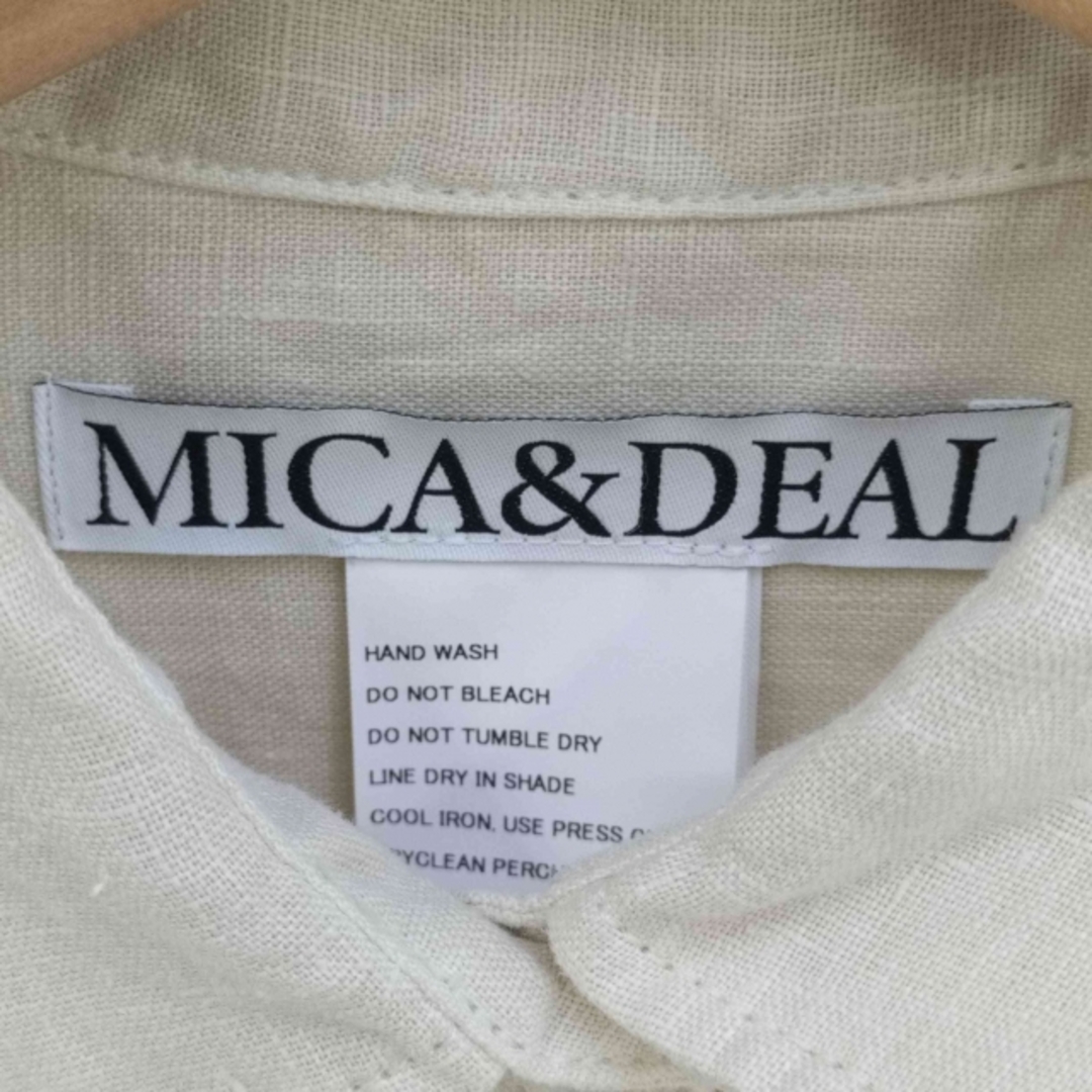 MICA&DEAL(マイカアンドディール) washed linen shirt 5
