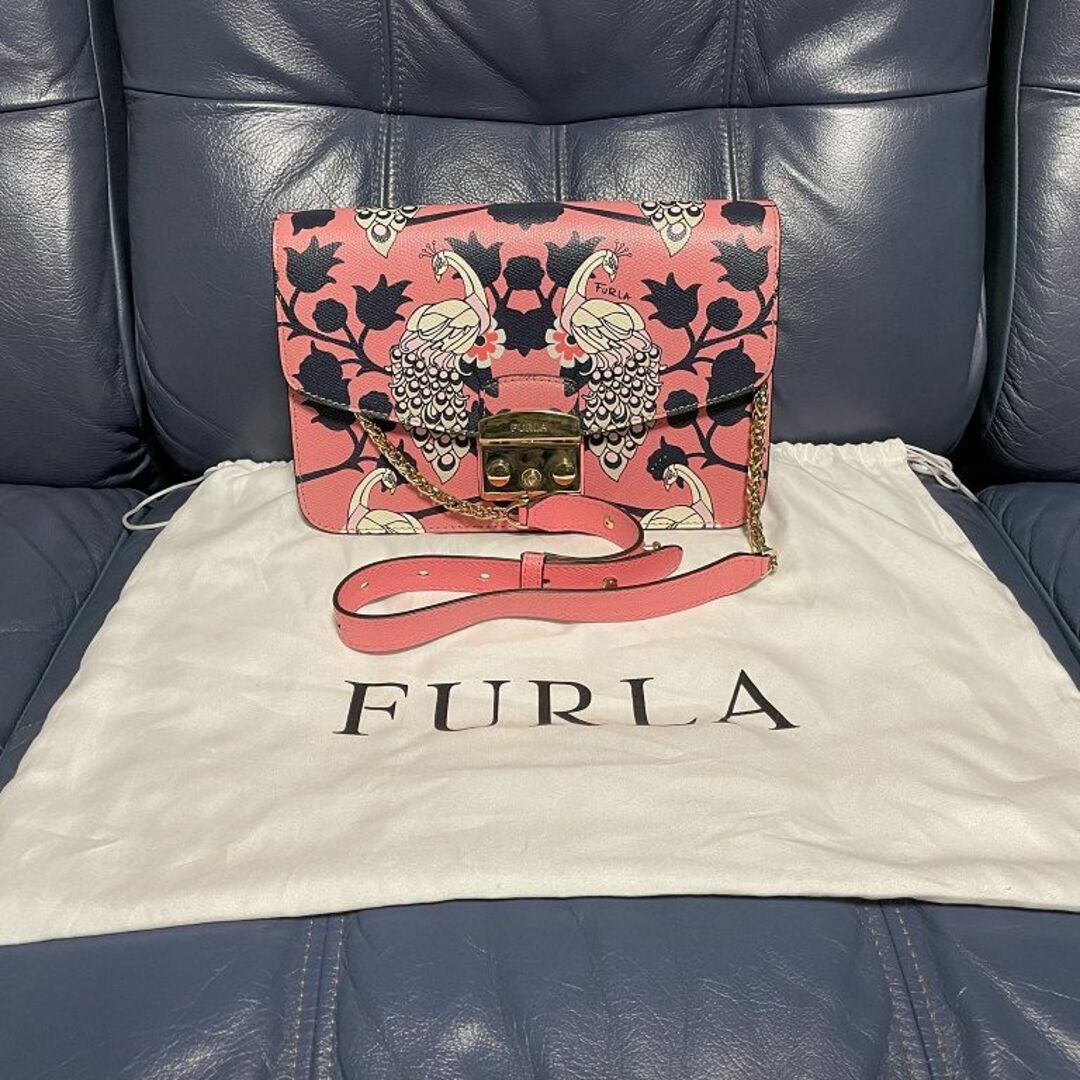 FURLA - FURLA フルラ メトロポリス フラミンゴ バッグ ショルダー付き