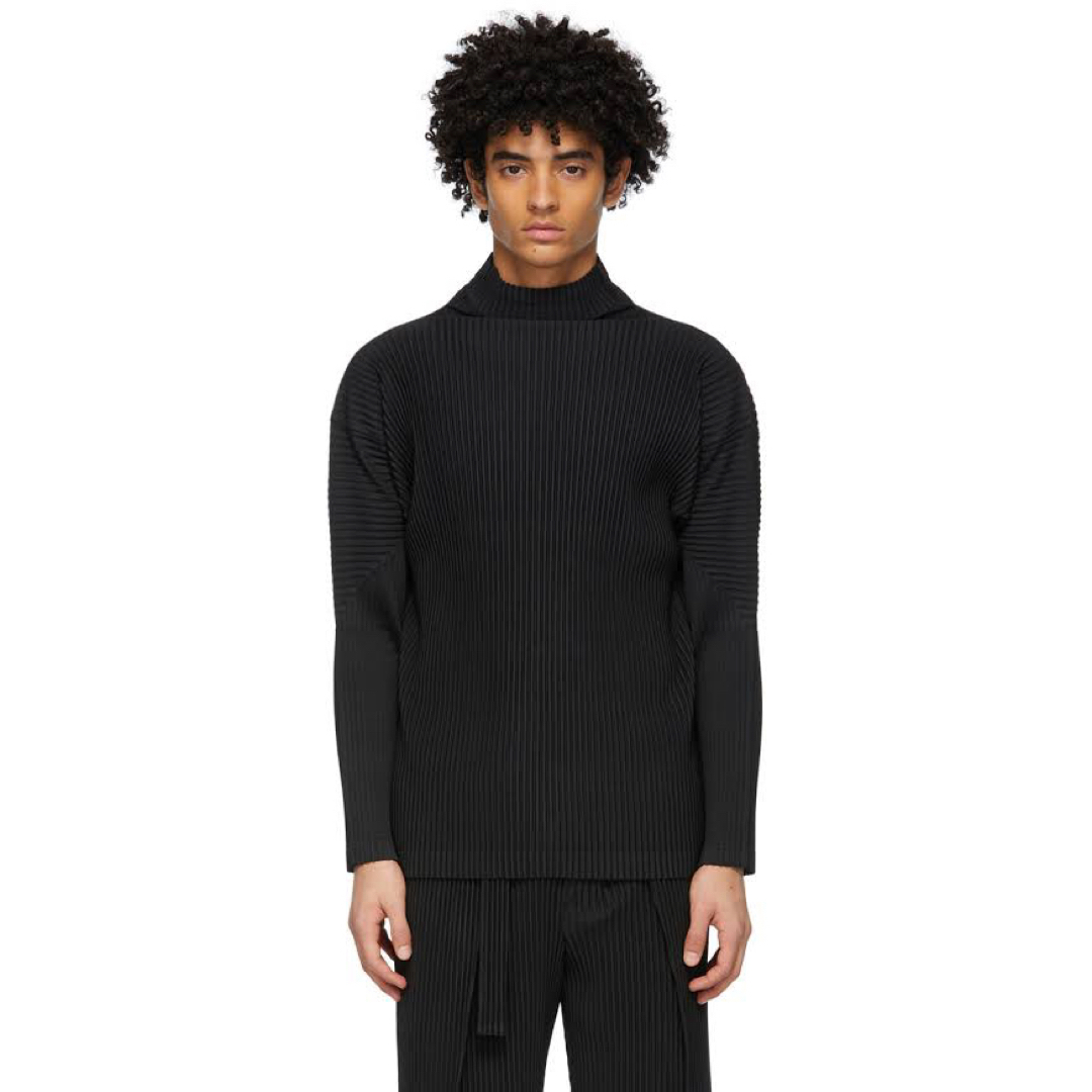 販売用ページ HOMME PLISSÉ ISSEY MIYAKE タートルネック 黒 Tシャツ