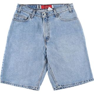 リーバイス(Levi's)の古着 90年代 リーバイス Levi's SILVER TAB シルバータブ LOOSE デニムショーツ ハーフパンツ メンズw31 ヴィンテージ /eaa342854(ショートパンツ)