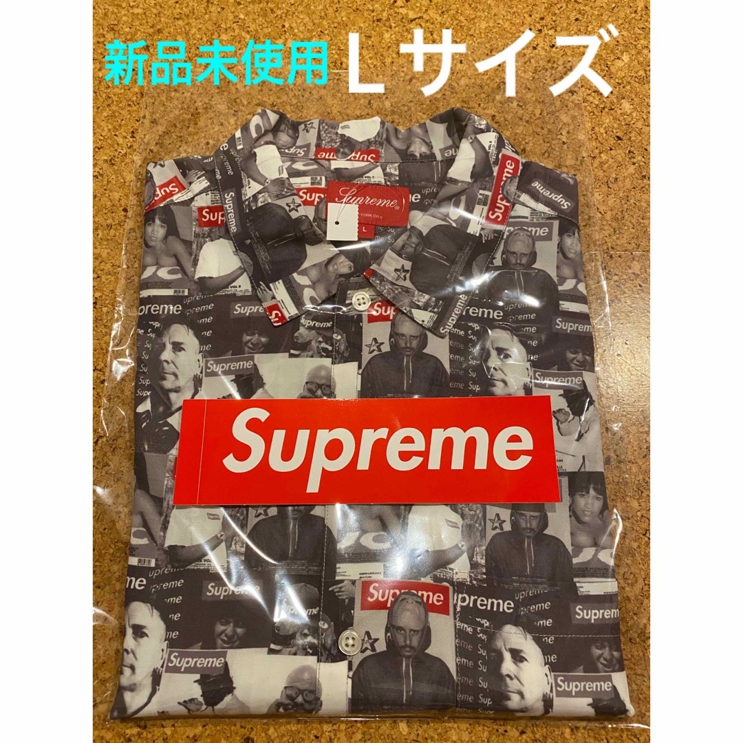 L 新品未使用 Supreme Magazine S/S Shirt GreyLカラー