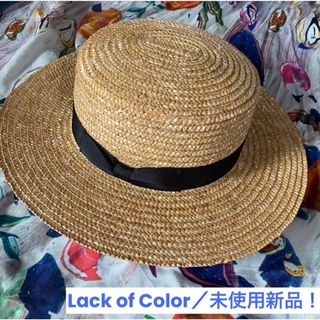 【Lack of color／未使用新品！送料込・即購入可】ストローハット(麦わら帽子/ストローハット)