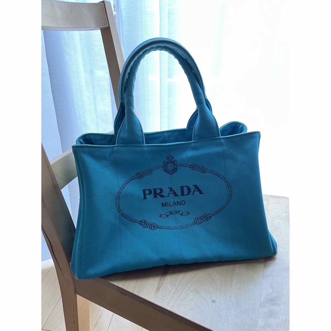 はなさま専用 PRADA プラダ カナパ トート バッグ ターコイズブルー