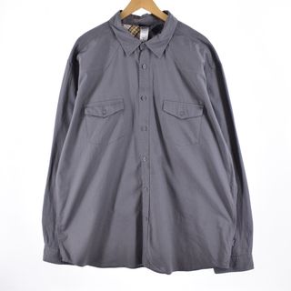 パタゴニア(patagonia)の古着 00年製 パタゴニア Patagonia ORGANIC COTTON オーガニックコットン 52250F0 リップストップ 長袖 コットンシャツ メンズXXL /eaa343967(シャツ)