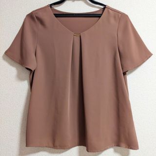 ナチュラルビューティーベーシック(NATURAL BEAUTY BASIC)のブラウス カットソー 茶 ブラウン(シャツ/ブラウス(半袖/袖なし))