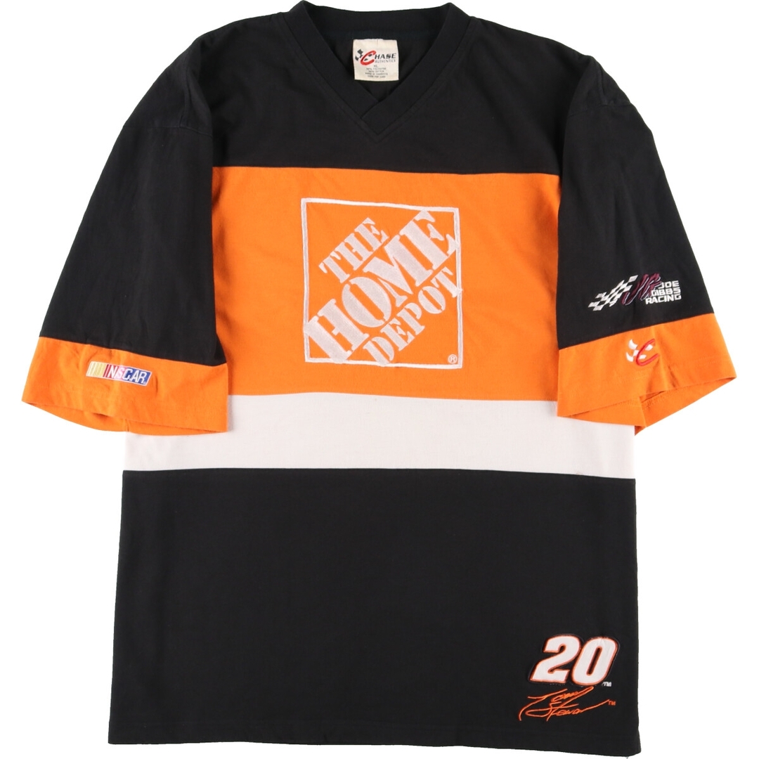 CHASE AUTHENTICS NASCAR ナスカー Vネック モーターサイクル バイクTシャツ メンズXXL /eaa342131