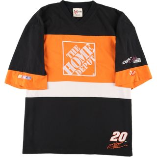 古着 CHASE AUTHENTICS NASCAR ナスカー Vネック モーターサイクル バイクTシャツ メンズXXL /eaa342131(Tシャツ/カットソー(半袖/袖なし))