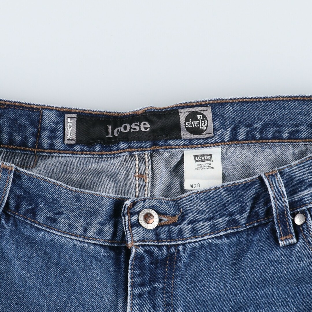 Levi's(リーバイス)の古着 90年代 リーバイス Levi's SILVER TAB シルバータブ LOOSE ルーズ デニムショーツ ハーフパンツ USA製 メンズw37 ヴィンテージ /eaa342768 メンズのパンツ(ショートパンツ)の商品写真