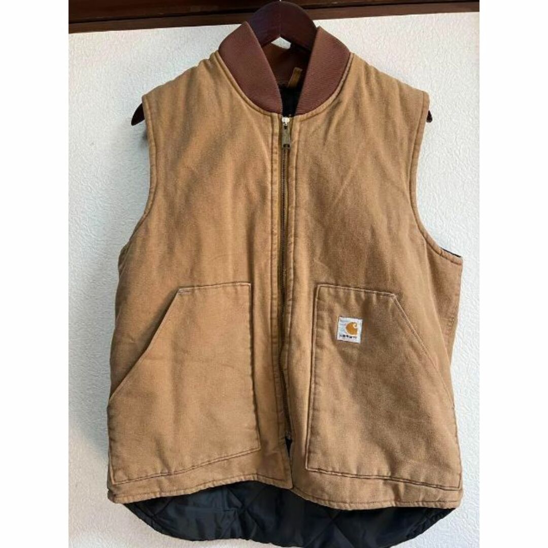 carhartt(カーハート)の80s USA製　カーハート　ダックベスト　ヴィンテージ　ワークウェア　Mサイズ メンズのトップス(ベスト)の商品写真