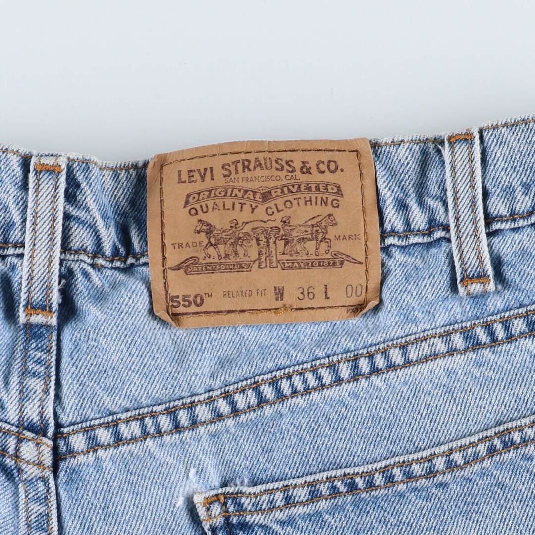 Levi's(リーバイス)の古着 90年代 リーバイス Levi's 550 RELAXED FIT オレンジタブ デニムショーツ ショートパンツ メンズw35 ヴィンテージ /eaa343461 メンズのパンツ(ショートパンツ)の商品写真