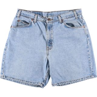 リーバイス(Levi's)の古着 90年代 リーバイス Levi's 550 RELAXED FIT オレンジタブ デニムショーツ ショートパンツ メンズw35 ヴィンテージ /eaa343461(ショートパンツ)