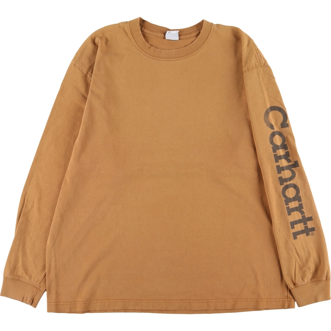 カーハート Carhartt 袖プリント ロングTシャツ ロンT メンズXL /eaa343487