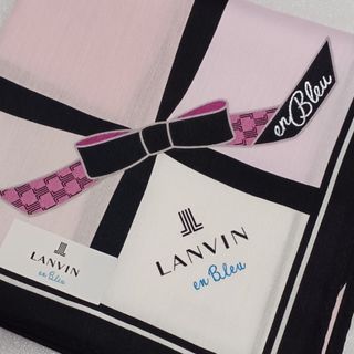 ランバンオンブルー(LANVIN en Bleu)の値下げ📌ランバンen Bleu☆大判ハンカチーフ58×58🎀(ハンカチ)