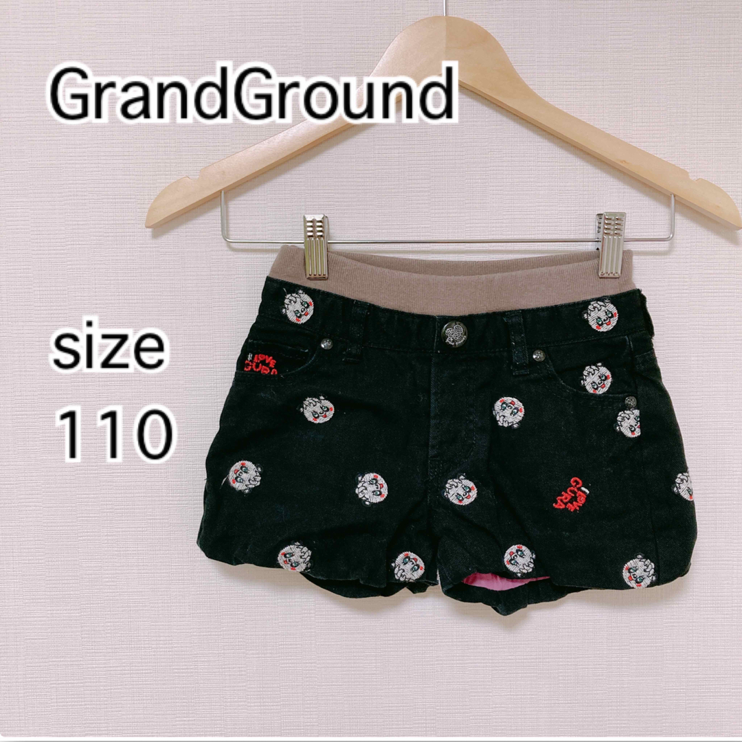 GrandGround(グラグラ)のGrandGround グラグラ　パンダ　ショートパンツ　女の子　110 キッズ/ベビー/マタニティのキッズ服女の子用(90cm~)(パンツ/スパッツ)の商品写真