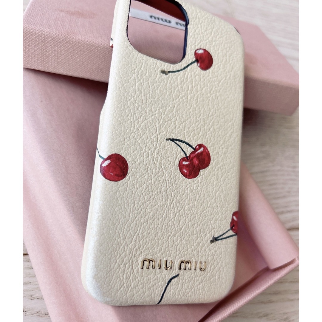 miumiu iPhone12miniケース　チェリー　さくらんぼ