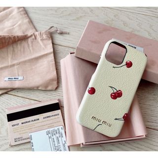 ミュウミュウ(miumiu)のmiumiu iPhone12miniケース　チェリー　さくらんぼ(iPhoneケース)