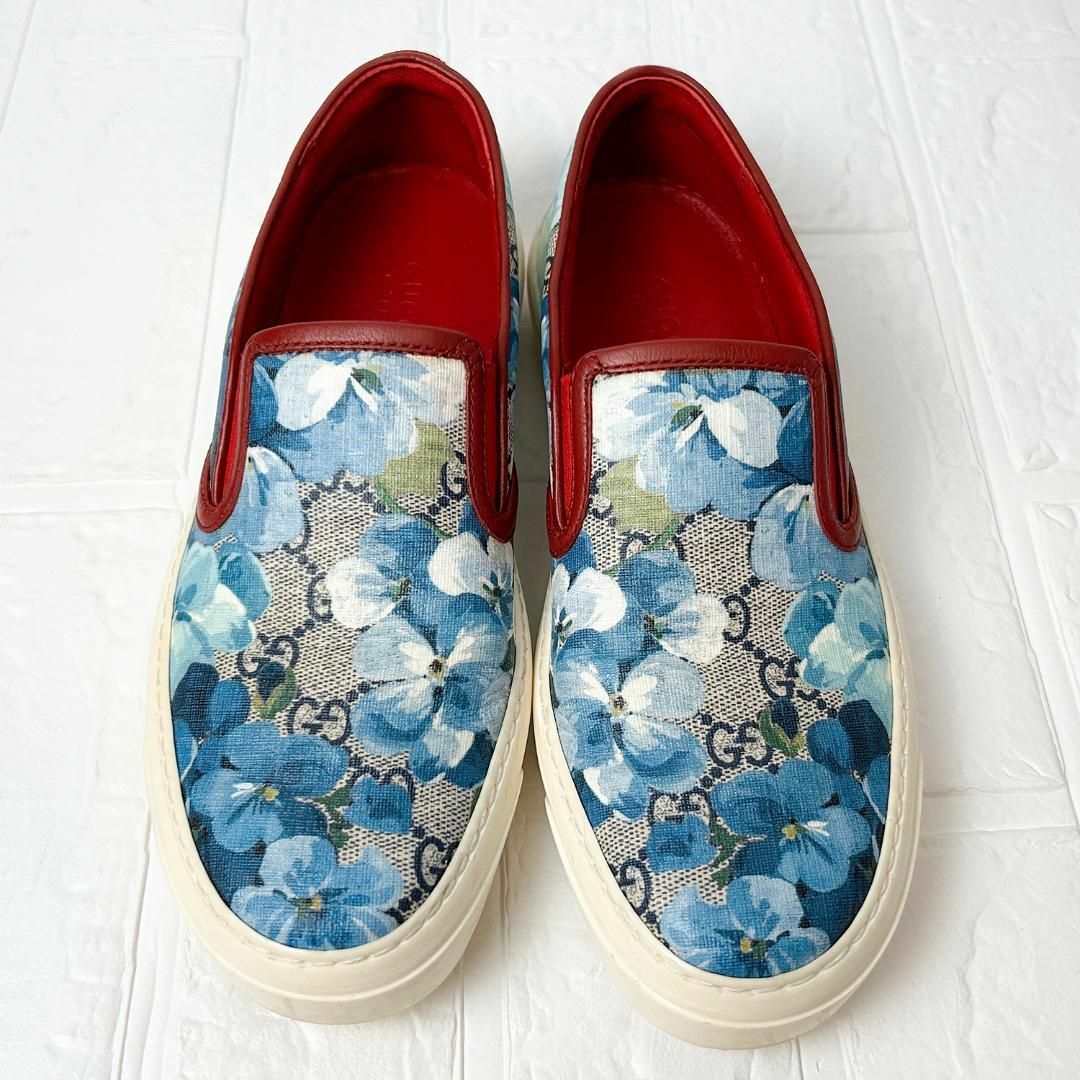 【美品】GUCCI グッチ GG柄 ブルームス スリッポン 花柄 元箱・保存袋付