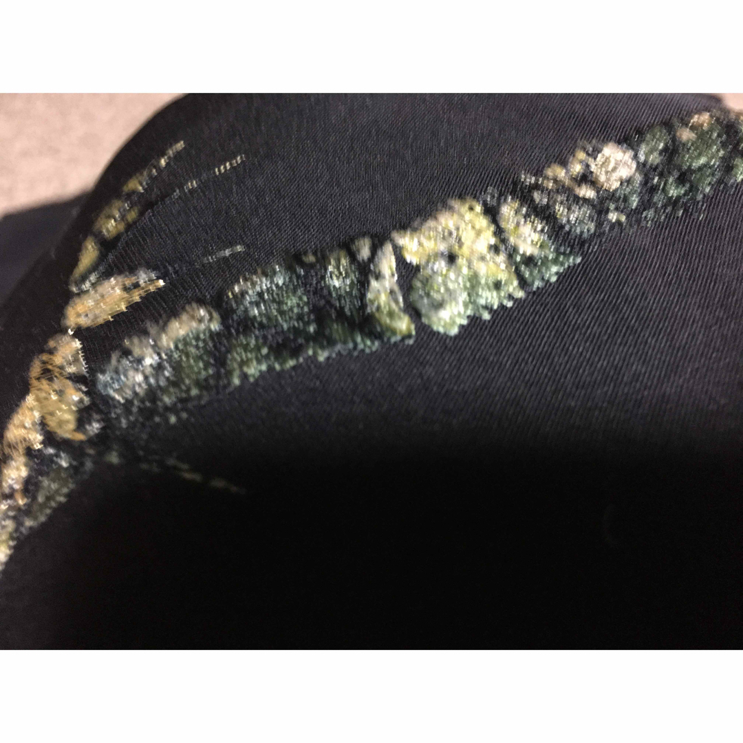 羽織り 着物 アンティーク 黒 笹 竹 刺繍 - 着物 羽織り 着物 アンティーク 黒 笹 竹 刺繍