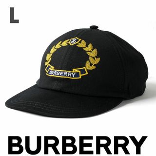 バーバリー(BURBERRY)の新品 BURBERRY オークリーフクレスト コットンジャージー キャップ L(キャップ)